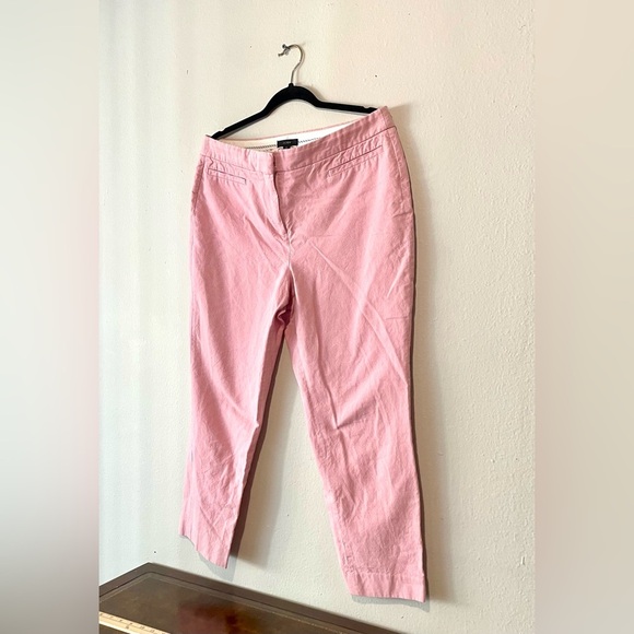 J. Crew Pink Crop Capri Chino Pants - Women's Size 14 - Picture 3 of 8